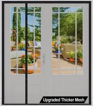 Magnetic Screen Door Thicker 255g/ Mesh for Sliding/French Doors | Reversible Wide Left Right Side Opening Fits door to 70 x 80,Heavy Duty Mesh Bug Door Screen Magnetic Closure for Patio Door Magnetic Screen Door Thicker 255g/ Mesh for Sliding/French Doors | Reversible Wide Left Right Side Opening Fits door to 70 x 80,Heavy Duty Mesh Bug Door Screen Magnetic Closure for Patio Door