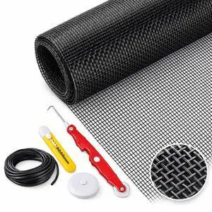 Window Screen Replacement Kit Width:48in Length:158 Fiberglass|Includes Full Set of Tools | Suitable for Windows, Screen Doors, and Courtyards | UV Resistant and Durable | Easy to Install Window Screen Replacement Kit Width:48in Length:158 Fiberglass|Includes Full Set of Tools | Suitable for Windows, Screen Doors, and Courtyards | UV Resistant and Durable | Easy to Install