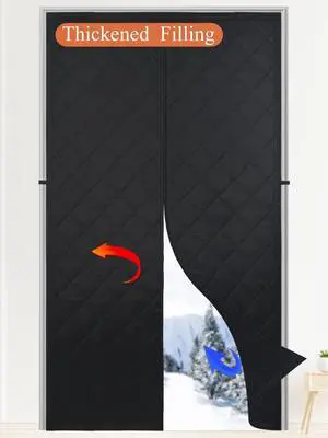 Upgraded Magnetic Thermal Insulated Door Curtain | Thicken Polyester Fiberfill & Thicker Oxford Fabric,Temporary Folding Doors Insulation Cover,Window Insulation Kit for Winter Upgraded Magnetic Thermal Insulated Door Curtain | Thicken Polyester Fiberfill & Thicker Oxford Fabric,Temporary Folding Doors Insulation Cover,Window Insulation Kit for Winter