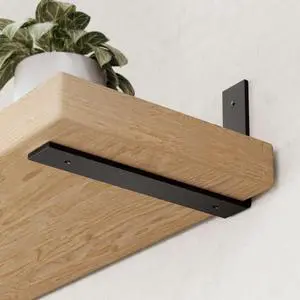 6-Pack Heavy Duty 12-Inch Black Shelf Brackets, L Shelf Bracket 12 Inch for Floating Shelves, 1/5-Inch Thick 6-Pack Heavy Duty 12-Inch Black Shelf Brackets, L Shelf Bracket 12 Inch for Floating Shelves, 1/5-Inch Thick