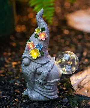Solar Funny Garden Gnome Statue: Outdoor Lights Decorations | Waterproof Resin Sculpture,Yard Lawn Porch Balcony Patio Home Decor,Birthday Gifts for Mom Women Grandma Solar Funny Garden Gnome Statue: Outdoor Lights Decorations | Waterproof Resin Sculpture,Yard Lawn Porch Balcony Patio Home Decor,Birthday Gifts for Mom Women Grandma