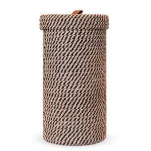 Handmade Cotton & Jute Toilet Paper Holder Woven Toilet Paper Stand & Storage Basket with Lid, Freestanding Organizer for Bathroom, Fits 3 Mega Rolls 14" x 7'' Handmade Cotton & Jute Toilet Paper Holder Woven Toilet Paper Stand & Storage Basket with Lid, Freestanding Organizer for Bathroom, Fits 3 Mega Rolls 14" x 7''