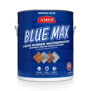 Blue Max Liquid Rubber Waterproofer, 1 Gallon, Blue | Ideal for waterproofing above & below grade foundations, basements, roofs, floors & more Blue Max Liquid Rubber Waterproofer, 1 Gallon, Blue | Ideal for waterproofing above & below grade foundations, basements, roofs, floors & more