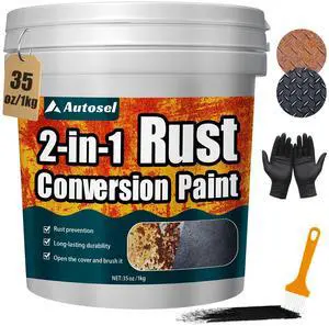 2-in-1 Rust Converter & Metal Primer, Stops Rust,Rust Inhibitor Paint for Metal, Rust Conversion Paint, Heat-Resistant Anti Rust Coating for Car, Marine, Industrial, Chassis, Long-Lasting (35 oz) 2-in-1 Rust Converter & Metal Primer, Stops Rust,Rust Inhibitor Paint for Metal, Rust Conversion Paint, Heat-Resistant Anti Rust Coating for Car, Marine, Industrial, Chassis, Long-Lasting (35 oz)