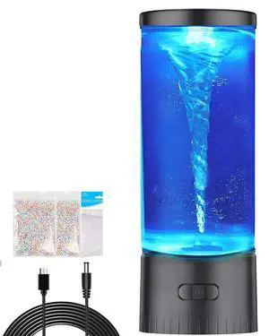 Twister Water Vortex Lamp, Unique 7-Color Changing LED Night Light, Hurricane Lamp, Cool Novelty Gift for Kids, Men, Women, Ideal for Birthday, Christmas, Home Office Décor Twister Water Vortex Lamp, Unique 7-Color Changing LED Night Light, Hurricane Lamp, Cool Novelty Gift for Kids, Men, Women, Ideal for Birthday, Christmas, Home Office Décor