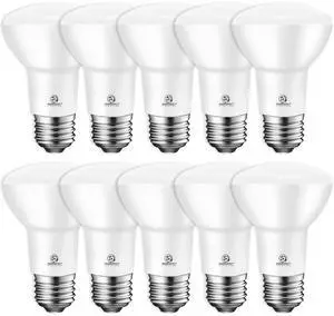 Energetic BR20 LED Bulb R20 Dimmable 5000K Daylight 45W Equivalent to 6.5W, Recessed Can Light Bulbs, Kitchen Ceiling Lights, E26 500 Lumen LED Flood Light Bulbs, Indoor UL Listed (Pack of 10) Energetic BR20 LED Bulb R20 Dimmable 5000K Daylight 45W Equivalent to 6.5W, Recessed Can Light Bulbs, Kitchen Ceiling Lights, E26 500 Lumen LED Flood Light Bulbs, Indoor UL Listed (Pack of 10)