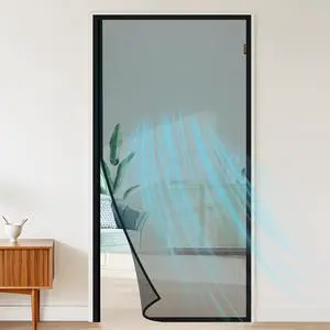 Magnetic Screen Door Side Opening Fit Door Size 36 x 80 Inches | Actual Mesh Size 38" x 81", Reinforced Polyester Door Screen Magnetic Closure for Front, Back, Patio, Sliding Door, Black Magnetic Screen Door Side Opening Fit Door Size 36 x 80 Inches | Actual Mesh Size 38" x 81", Reinforced Polyester Door Screen Magnetic Closure for Front, Back, Patio, Sliding Door, Black