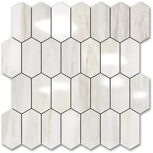 Long Hexagon Peel and Stick Backsplash Tile - 10 Sheets Stick on Backsplash for Kitchen and Bathroom 12.4 x 12 Inch Glossy Wood Grain PVC Self Adhesive Mosaic Wall Tiles Long Hexagon Peel and Stick Backsplash Tile - 10 Sheets Stick on Backsplash for Kitchen and Bathroom 12.4 x 12 Inch Glossy Wood Grain PVC Self Adhesive Mosaic Wall Tiles