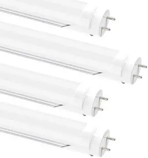T8 4FT LED Light Bulbs, 24W 3200LM 5000K Frosted Type A+B, 4 Pack | T8 LED Bulbs 4 Foot Type A+B, F32T8/F40T12 Replacement for Garage, Workshop, Office Fixtures, Single or Double End Powered T8 4FT LED Light Bulbs, 24W 3200LM 5000K Frosted Type A+B, 4 Pack | T8 LED Bulbs 4 Foot Type A+B, F32T8/F40T12 Replacement for Garage, Workshop, Office Fixtures, Single or Double End Powered