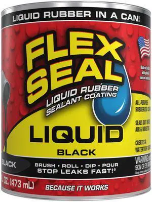 Rubber Coating Sealant, Waterproof, Flexible, Breathable, and UV Resistant, Roof Repair, Basements, RV, Campers, Trailers, Marine, EPDM, Masonry, Black, 16 oz Rubber Coating Sealant, Waterproof, Flexible, Breathable, and UV Resistant, Roof Repair, Basements, RV, Campers, Trailers, Marine, EPDM, Masonry, Black, 16 oz
