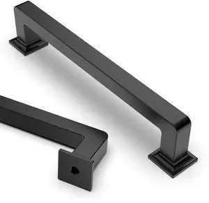10 Pack 5 inch Matte Black Kitchen Cabinet Handles | Heavy-Duty Solid Zinc, 2 Screw Sizes, 5" Hole Center(128mm), Cupboards, Drawers, Dressers, Furniture, Hardware 10 Pack 5 inch Matte Black Kitchen Cabinet Handles | Heavy-Duty Solid Zinc, 2 Screw Sizes, 5" Hole Center(128mm), Cupboards, Drawers, Dressers, Furniture, Hardware