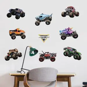Monster Jam Trucks Wall Decals Pack - Grave Digger Son-Uva Digger El Toro Loco Megalodon Zombie ThunderROARus Sparkle Smash Monster Mutt Vinyl Stickers Bedroom Decorations Peel and Stick Room Decor Monster Jam Trucks Wall Decals Pack - Grave Digger Son-Uva Digger El Toro Loco Megalodon Zombie ThunderROARus Sparkle Smash Monster Mutt Vinyl Stickers Bedroom Decorations Peel and Stick Room Decor