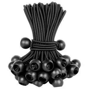 Ball Bungee Cords 6 Inch Bungee Cord with Balls, 50 PCS Heavy Duty Bungie Cord Balls Canopy Tarp Tie Down Bungee Balls for Camping, Shelter,Cargo,Tent Poles UV Resistant Ball Bungee Cords 6 Inch Bungee Cord with Balls, 50 PCS Heavy Duty Bungie Cord Balls Canopy Tarp Tie Down Bungee Balls for Camping, Shelter,Cargo,Tent Poles UV Resistant