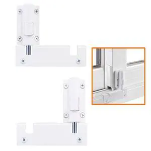 Patio Sliding Door Security Foot Lock Kick Lock, Fits on Top Rail-Childproof Patio Door Guardian-or Bottom Rail-Foot Operated-Keep Your Family Safe and Secure (2 Set) Patio Sliding Door Security Foot Lock Kick Lock, Fits on Top Rail-Childproof Patio Door Guardian-or Bottom Rail-Foot Operated-Keep Your Family Safe and Secure (2 Set)
