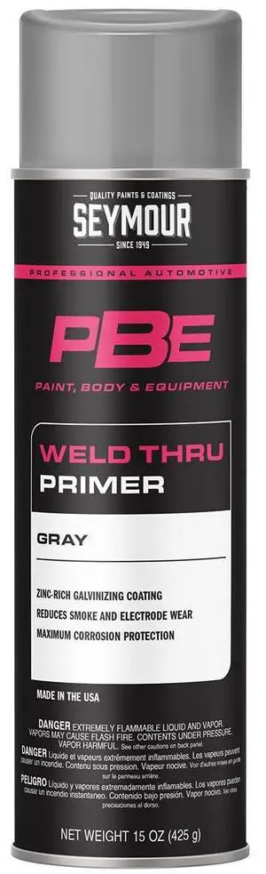 20-1675 PBE Professional Primer, Self Etching/Weld Through Gray | Zinc-enhanced primer etches bare metal and aluminum; corrosion protection for welded auto body panels, to 250F 20-1675 PBE Professional Primer, Self Etching/Weld Through Gray | Zinc-enhanced primer etches bare metal and aluminum; corrosion protection for welded auto body panels, to 250F