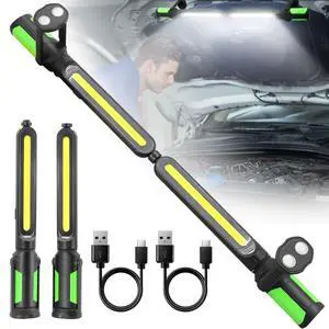 Work Light for Mechanic, 2400LM LED, 4400mAh Rechargeable, Magnetic, Underhood Work Light with Hooks for Car Repairing/Inspection/Garage/Workshop/Emergency Work Light for Mechanic, 2400LM LED, 4400mAh Rechargeable, Magnetic, Underhood Work Light with Hooks for Car Repairing/Inspection/Garage/Workshop/Emergency