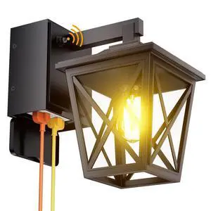 Porch Lights with GFCI Outlet Aircraft Grade Aluminum Alloy-Black 1PC | Dusk to Dawn Outdoor Lights Waterproof IP 68 Upgraded 3 Lighting Modes Exterior Light with Plug for Front Door Patio Garage Porch Lights with GFCI Outlet Aircraft Grade Aluminum Alloy-Black 1PC | Dusk to Dawn Outdoor Lights Waterproof IP 68 Upgraded 3 Lighting Modes Exterior Light with Plug for Front Door Patio Garage