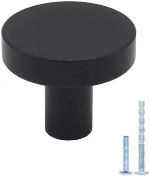 30 Pack Black Cabinet Knobs, Dresser Knobs Kitchen Drawer Knob | Solid Matte Black Single Hole Knob Cabinet Handles and Drawers Pulls, Individually Packaged 30 Pack Black Cabinet Knobs, Dresser Knobs Kitchen Drawer Knob | Solid Matte Black Single Hole Knob Cabinet Handles and Drawers Pulls, Individually Packaged