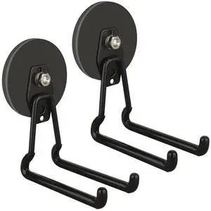 New Updated Gaint Magnetic Hooks,2 Pack Heavy Duty Large Magnetic Hooks for Extension Cord, Cable, Hose, Power Cord,Rope,Drill,Jig Saw,Circular Saw,Garden Lawn Tools (Black/3.46inch) New Updated Gaint Magnetic Hooks,2 Pack Heavy Duty Large Magnetic Hooks for Extension Cord, Cable, Hose, Power Cord,Rope,Drill,Jig Saw,Circular Saw,Garden Lawn Tools (Black/3.46inch)