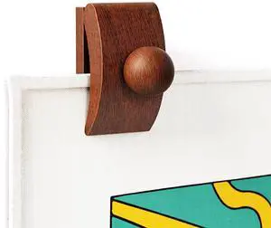 Tapestry Hangers, 4 Small Quilt Hangers for Wall Hangings, Blanket Hanger Clamps, Carpet Rug Display, Wooden Wall Clips for Hanging (Brown) Tapestry Hangers, 4 Small Quilt Hangers for Wall Hangings, Blanket Hanger Clamps, Carpet Rug Display, Wooden Wall Clips for Hanging (Brown)