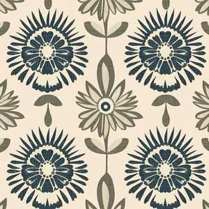Boho Floral Peel and Stick Wallpaper Beige Blue 17.5 x 393.5In | Extra Long Symmetry Contact Paper Modern Wall Paper for Bedroom Accent Walls Laundry Nursery Pantry Renter Friendly Removable Boho Floral Peel and Stick Wallpaper Beige Blue 17.5 x 393.5In | Extra Long Symmetry Contact Paper Modern Wall Paper for Bedroom Accent Walls Laundry Nursery Pantry Renter Friendly Removable