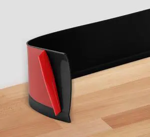 Peel and Stick Baseboard Trim 4" x 15 ft, Vinyl Baseboard Molding Black | Self-Adhesive Rubber Wall Base, Available in 4 inch x 20Ft,40Ft,50Ft,60Ft,100Ft, Flexible Cove Base for Home Office Floor Peel and Stick Baseboard Trim 4" x 15 ft, Vinyl Baseboard Molding Black | Self-Adhesive Rubber Wall Base, Available in 4 inch x 20Ft,40Ft,50Ft,60Ft,100Ft, Flexible Cove Base for Home Office Floor