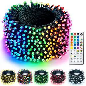 Color Changing Christmas Lights, 66 FT 200 LED Warm White and RGB Halloween Lights with Remote Waterproof, Outdoor String Lights for Indoor Xmas Tree Wedding Decorations Color Changing Christmas Lights, 66 FT 200 LED Warm White and RGB Halloween Lights with Remote Waterproof, Outdoor String Lights for Indoor Xmas Tree Wedding Decorations