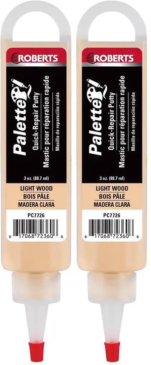 Repair Putty for Wood, Laminate, Vinyl - Light Wood Color (3 oz.) (Pack of 2) Repair Putty for Wood, Laminate, Vinyl - Light Wood Color (3 oz.) (Pack of 2)