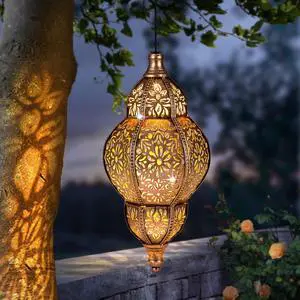 Hanging Solar Lantern Outdoor Decor, Moroccan Solar Lights for Outside Garden Decorations, Waterproof Solar Lanterns Garden Gifts for Mom, Women, Patio, Yard Ornament (Coppers) Hanging Solar Lantern Outdoor Decor, Moroccan Solar Lights for Outside Garden Decorations, Waterproof Solar Lanterns Garden Gifts for Mom, Women, Patio, Yard Ornament (Coppers)