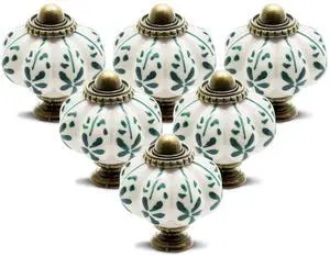 12pcs Ivory Pumpkin Knobs, Leaf Pattern Cabinet Knobs | Vintage Ceramic, Dresser Drawer Door Knobs, Drawer Pulls Dresser Handles, Mounting Screws Included 12pcs Ivory Pumpkin Knobs, Leaf Pattern Cabinet Knobs | Vintage Ceramic, Dresser Drawer Door Knobs, Drawer Pulls Dresser Handles, Mounting Screws Included