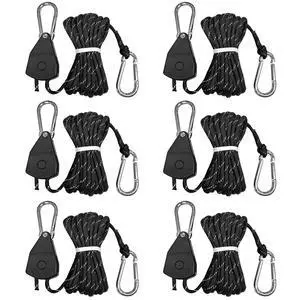 15ft Rope Ratchet Tie Downs Reflective Paracord Rollers 1/8in 6 Pcs | 4.6m outdoor windproof reflective para cord with camping tensioner; adjustable ratchet holds tension for tent, tarp, canopy 15ft Rope Ratchet Tie Downs Reflective Paracord Rollers 1/8in 6 Pcs | 4.6m outdoor windproof reflective para cord with camping tensioner; adjustable ratchet holds tension for tent, tarp, canopy