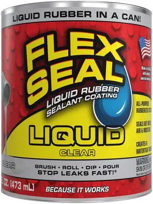 Rubber Coating Sealant, Waterproof, Flexible, Breathable, and UV Resistant, Roof Repair, Basements, RV, Campers, Trailers, Marine, EPDM, Masonry, Clear, 16 oz Rubber Coating Sealant, Waterproof, Flexible, Breathable, and UV Resistant, Roof Repair, Basements, RV, Campers, Trailers, Marine, EPDM, Masonry, Clear, 16 oz