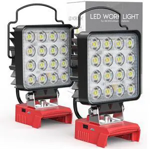 2PCS Cordless LED Work Light Compatible with Milwaukee 18v Battery,112W 11200 Lumens Battery Powered LED Flood Light Only, with USB & Type-C Charging for Emergency, Workshop(Tool Only) 2PCS Cordless LED Work Light Compatible with Milwaukee 18v Battery,112W 11200 Lumens Battery Powered LED Flood Light Only, with USB & Type-C Charging for Emergency, Workshop(Tool Only)