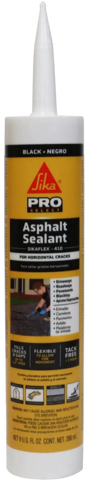 flex-410 Asphalt Sealant, Black, Self-Leveling Hybrid Sealant for Filling Cracks in Asphalt Driveways, Roadways, and Pavements - 9 fl. oz. Cartridge, Fills Cracks up to 1.5 in. Wide flex-410 Asphalt Sealant, Black, Self-Leveling Hybrid Sealant for Filling Cracks in Asphalt Driveways, Roadways, and Pavements - 9 fl. oz. Cartridge, Fills Cracks up to 1.5 in. Wide