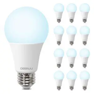 LED Light Bulbs, 100 Watt Equivalent LED Bulbs A19, 5000K Daylight Light Bulb, 1500 Lumens, E26 Standard Base, Non-Dimmable, 13W Bright White LED Bulbs for Bedroom Home Office, 12 Pack LED Light Bulbs, 100 Watt Equivalent LED Bulbs A19, 5000K Daylight Light Bulb, 1500 Lumens, E26 Standard Base, Non-Dimmable, 13W Bright White LED Bulbs for Bedroom Home Office, 12 Pack
