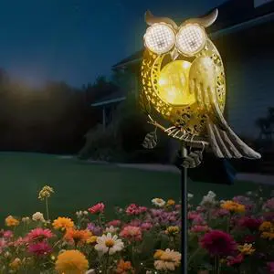 Solar Lights Outdoor Decor, Solar Owl Yard Decorations Outdoor | Garden Decorative, IP65 Waterproof, Gifts for Women Mom, for Yard Patio Lawn Pathway Landscape Solar Lights Outdoor Decor, Solar Owl Yard Decorations Outdoor | Garden Decorative, IP65 Waterproof, Gifts for Women Mom, for Yard Patio Lawn Pathway Landscape