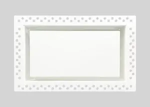 Flush Wall Vent Cover 6x10 Inch for Drywall Vent, Metal Wall-Mounted Air Register Grille, Easy Install, Paintable, (White, 1 Pc, No Manual Damper) Flush Wall Vent Cover 6x10 Inch for Drywall Vent, Metal Wall-Mounted Air Register Grille, Easy Install, Paintable, (White, 1 Pc, No Manual Damper)