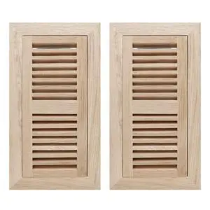 Oak Floor Register for 4x10 Inch Duct Holes - Flush Mount Floor Vent with Metal Damper - White Wooden Vent Covers for Home Floor - 0.8 Inch Thickness - Unfinished - 2PCS Oak Floor Register for 4x10 Inch Duct Holes - Flush Mount Floor Vent with Metal Damper - White Wooden Vent Covers for Home Floor - 0.8 Inch Thickness - Unfinished - 2PCS