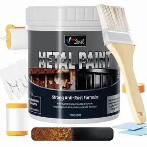 Metal Paint - Waterpoof Anti Rust Preventative - Paint for Metal - Door/Outdoor - Direct to Gate, Furniture, Fence, Railing, Craft and More, 25-30sq.ft, 16oz (black, 16 Ounce) Metal Paint - Waterpoof Anti Rust Preventative - Paint for Metal - Door/Outdoor - Direct to Gate, Furniture, Fence, Railing, Craft and More, 25-30sq.ft, 16oz (black, 16 Ounce)