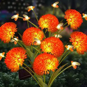 Solar Garden Lights, 4 Pack Solar Swaying Bee Lights with Flowers, Waterproof Firefly Light Outdoor for Garden Patio Yard Pathway Fall Decoration Gifts for Women Mother's Day Solar Garden Lights, 4 Pack Solar Swaying Bee Lights with Flowers, Waterproof Firefly Light Outdoor for Garden Patio Yard Pathway Fall Decoration Gifts for Women Mother's Day
