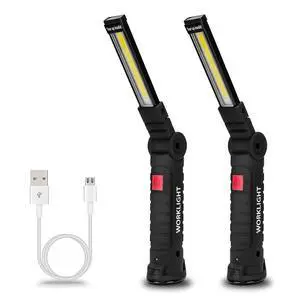 Tool Gifts for Men 2Pack Rechargeable LED Work Lights with Magnetic Base, 360° Rotation,Versatile Lighting for Repairs, Outdoors, Mens Gifts Tool Gifts for Men 2Pack Rechargeable LED Work Lights with Magnetic Base, 360° Rotation,Versatile Lighting for Repairs, Outdoors, Mens Gifts