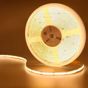 32.8ft/10M 24V COB LED Strip Warm White 3000K 3840LEDs CRI 93+ 6800lm | Uniform Glow IP20 Not Waterproof Flexible LED Tape Lights for DIY Cabinet Bedroom Home Decor(Power Supply not Included) 32.8ft/10M 24V COB LED Strip Warm White 3000K 3840LEDs CRI 93+ 6800lm | Uniform Glow IP20 Not Waterproof Flexible LED Tape Lights for DIY Cabinet Bedroom Home Decor(Power Supply not Included)