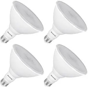 PAR38 LED Flood Light Bulbs Outdoor, 18W (120W Equivalent), Daylight 5000K, Dimmable Weatherproof LED Outdoor Flood Lights with E26 Base, 1800LM, 4 Pack PAR38 LED Flood Light Bulbs Outdoor, 18W (120W Equivalent), Daylight 5000K, Dimmable Weatherproof LED Outdoor Flood Lights with E26 Base, 1800LM, 4 Pack