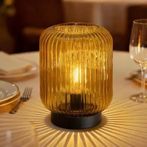 Battery Operated Lamp, Cordless Table Lamps for Home Decor, Battery Powered Nightlight with LED Bulb, Decorative Glass Beside Lamp for Bedroom Living Room-Gold Battery Operated Lamp, Cordless Table Lamps for Home Decor, Battery Powered Nightlight with LED Bulb, Decorative Glass Beside Lamp for Bedroom Living Room-Gold