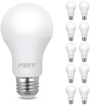 A19 LED Light Bulb, 60W Equivalent, E26 Medium Base, 800 Lumen, 3500K Neutral White Light, Indoor/Outdoor General-Purpose Light Bulbs, 11,000-Hour, A800/835/10KLED/10, 10 Pack A19 LED Light Bulb, 60W Equivalent, E26 Medium Base, 800 Lumen, 3500K Neutral White Light, Indoor/Outdoor General-Purpose Light Bulbs, 11,000-Hour, A800/835/10KLED/10, 10 Pack