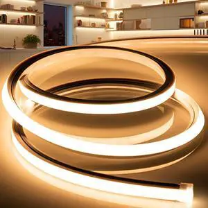 LED Strip Lights Warm White 3000K,9.8ft 110-120V Neon Rope Lights,Flexible Silicone Outdoor Waterproof Neon Strip Lights for Bedroom,Mirror,Kitchen Cabinet, Living Room,Halloween Decor LED Strip Lights Warm White 3000K,9.8ft 110-120V Neon Rope Lights,Flexible Silicone Outdoor Waterproof Neon Strip Lights for Bedroom,Mirror,Kitchen Cabinet, Living Room,Halloween Decor