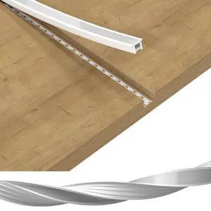Silicone LED Channel System 16.4Ft for 10mm Width LED Strip | Flexible LED Neon Rope Channel Diffuser, Spotless Milky White Cover for Kitchen Cabinet, Rooms, and Patio(No LED Strip) Silicone LED Channel System 16.4Ft for 10mm Width LED Strip | Flexible LED Neon Rope Channel Diffuser, Spotless Milky White Cover for Kitchen Cabinet, Rooms, and Patio(No LED Strip)