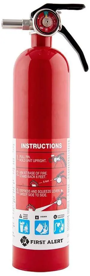 Fire Extinguisher, Standard Home Use | HOME1, UL RATED 1-A:10-B:C, Red 1-Pack Fire Extinguisher, Standard Home Use | HOME1, UL RATED 1-A:10-B:C, Red 1-Pack