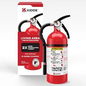 Living Area Fire Extinguisher for Home, 2-A:10-B:C, KD143-210ABC | Residential Multi-Purpose Extinguisher for Small to Medium Common Household Fires, 4lb. Dry Chemical Living Area Fire Extinguisher for Home, 2-A:10-B:C, KD143-210ABC | Residential Multi-Purpose Extinguisher for Small to Medium Common Household Fires, 4lb. Dry Chemical