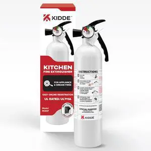 Kitchen Fire Extinguisher, 711A, RESSP | Home Extinguisher for Small Cooking Oil and Grease Fires in Residential Kitchens, 2.5 lb. Dry Chemical Kitchen Fire Extinguisher, 711A, RESSP | Home Extinguisher for Small Cooking Oil and Grease Fires in Residential Kitchens, 2.5 lb. Dry Chemical